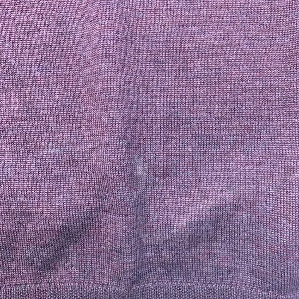 Linea Uomo Wool Blend Sweater Mens 2XL XXL Maroon Knit Classic Fit V Neck New